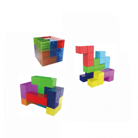 Mini size solid color magical magnet magnetic building blocks 3D DIY maginetic blocks toys