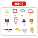 2021 Newest ABS blocks toys educational kids games Big size 46PCS Magical Model Magnetic Building Blocks Toys