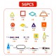 2021 Newest ABS blocks toys educational kids games Big size 56PCS Magical Model Magnetic Building Blocks Toys