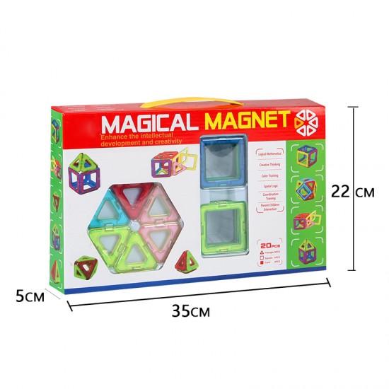 brand ABS 3D DIY magical magentic building blocks early eduction puzzle magnetic plastic toys