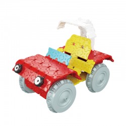 Good quality ABS plastic vehicles Snap building blocks cars 3D DIY toys 