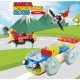 Good quality ABS plastic vehicles Snap building blocks cars 3D DIY toys