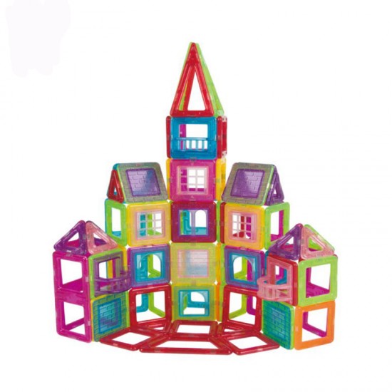 Magnetic building block puzzle STEAM educational magic toys for kids 234PCS Educational Games Magnetic Building Tiles Toys