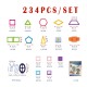 Magnetic building block puzzle STEAM educational magic toys for kids 234PCS Educational Games Magnetic Building Tiles Toys