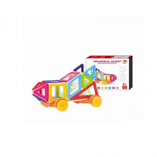 Mini size solid color magical magnet 40/70/106PCS magnetic building blocks 3D DIY maginetic blocks toys 