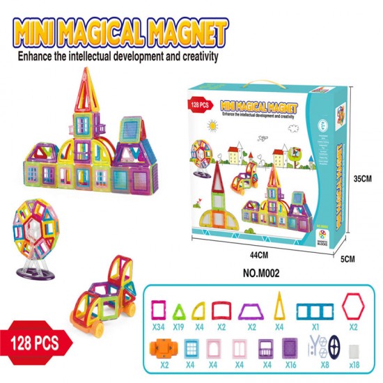 mini size transparent magical construction 3D DIY magnetic tiles magnetic building blocks magnetic tiles toys for kids