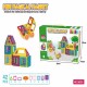 mini size transparent magical construction 3D DIY magnetic tiles magnetic building blocks magnetic tiles toys for kids
