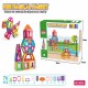 mini size transparent magical construction 3D DIY magnetic tiles magnetic building blocks magnetic tiles toys for kids