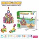 mini size transparent magical construction 3D DIY magnetic tiles magnetic building blocks magnetic tiles toys for kids