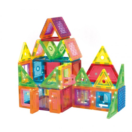 brand ABS plastic 106pcs130pcs magnetic tiles 3D construction magentic building blocks magnetic tiles plastic toys
