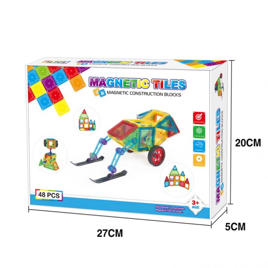 Childrens DIY magnetic plastic educational toys Educational Toys For Kids Magnetic Building Blocks