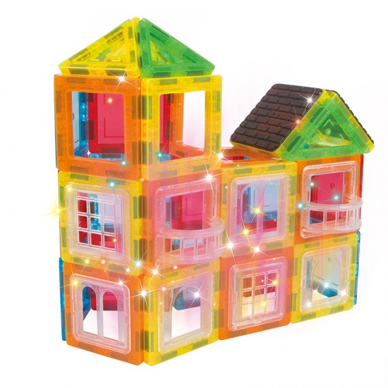 Hot sales ABS 70pcs buliding blocks magnet tiles magnetic constructions blocks tiles plastic toys