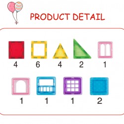 No9911 New hot sales 22pcs magentic tiles magentic construction blocks tiles toys