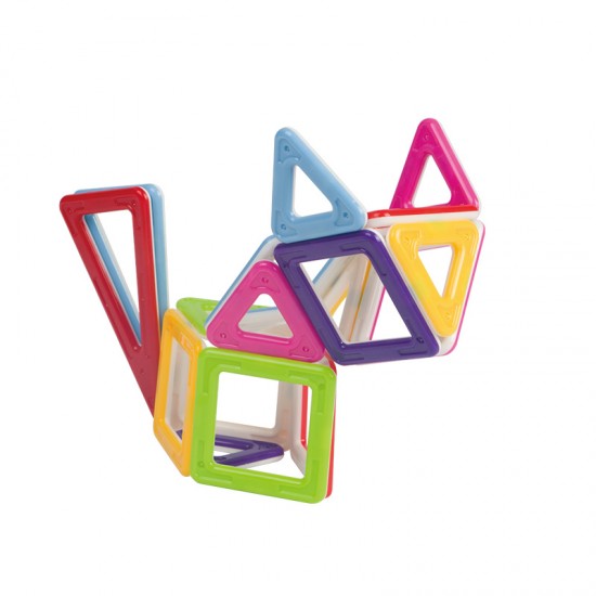 2021 Hot sale solid plastic magnetic puzzle blocks Magnetic building block