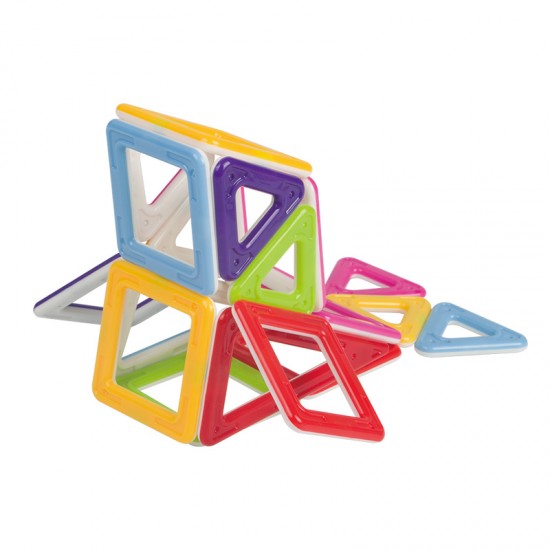 2021 Hot sale solid plastic magnetic puzzle blocks Magnetic building block