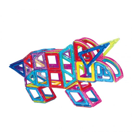 3d puzzle diy toy dinosaur building blocks toy educational Magnetic Blocks Tiles for kids colorful blocks building toy