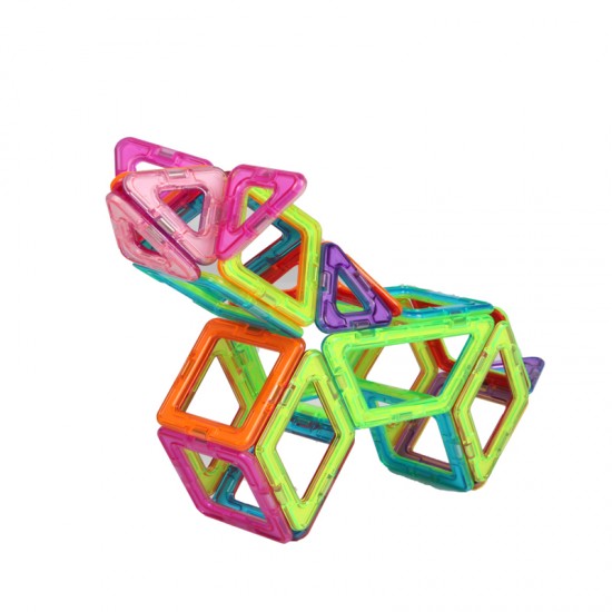 Construction Toy kids Educational Plastic Building Blocks Toys Magnetic Blocks Tiles for kids colorful blocks building toy