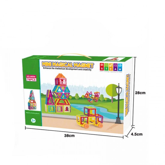 Developmental magnet block toys for kids games Plastic interlocking STEM toy for kids