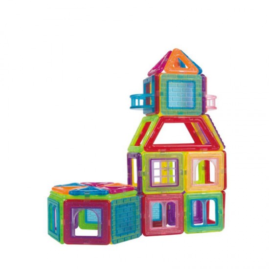 Developmental magnet block toys for kids games Plastic interlocking STEM toy for kids