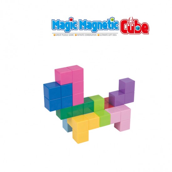 Educational toy puzzle 3d game magnetic magic cube for kids brain development