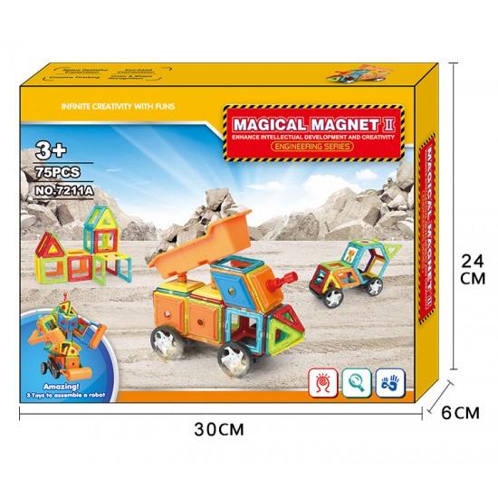 Hot sale plastic connecting blocks for kids Magical Model Magnetic Building Blocks Toys