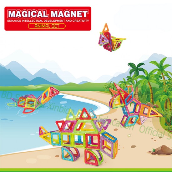 Toys Kids China Playmager Blocks With Strong Magnet Magnetic Blocks Tiles for kids colorful blocks building toy