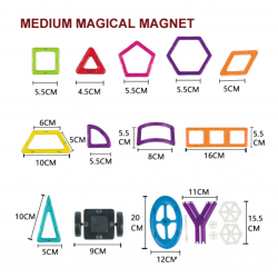 brand 98PCS magnetic blocks 3D DIY magnetic toys