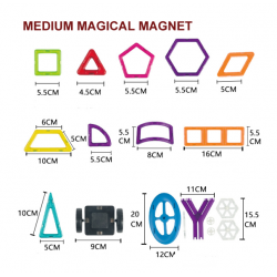 brand 98PCS magnetic blocks 3D DIY magnetic toys