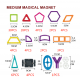 brand 98PCS magnetic blocks 3D DIY magnetic toys