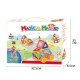 brand solid color 38pcs/68pcs magnetic construction blocks 3D DIY early education plastic fancy toys