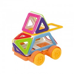 brand solid color 38pcs/68pcs magnetic construction blocks 3D DIY early education plastic fancy toys