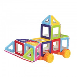 brand solid color 38pcs/68pcs magnetic construction blocks 3D DIY early education plastic fancy toys